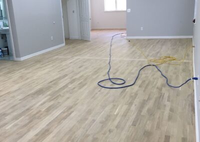 renovated basement and wood flooring